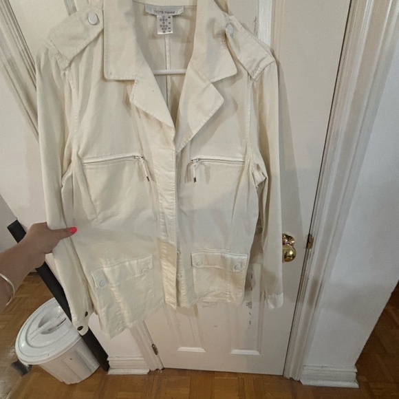 Vintage white light jacket cargo style * accepting offers - Picture 3 of 6